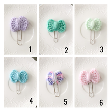 Load image into Gallery viewer, Crochet Bow Paperclip