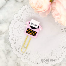 Load image into Gallery viewer, Retro Typewriter Paperclip