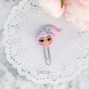 Pastel Haired Planner Babe Paperclip
