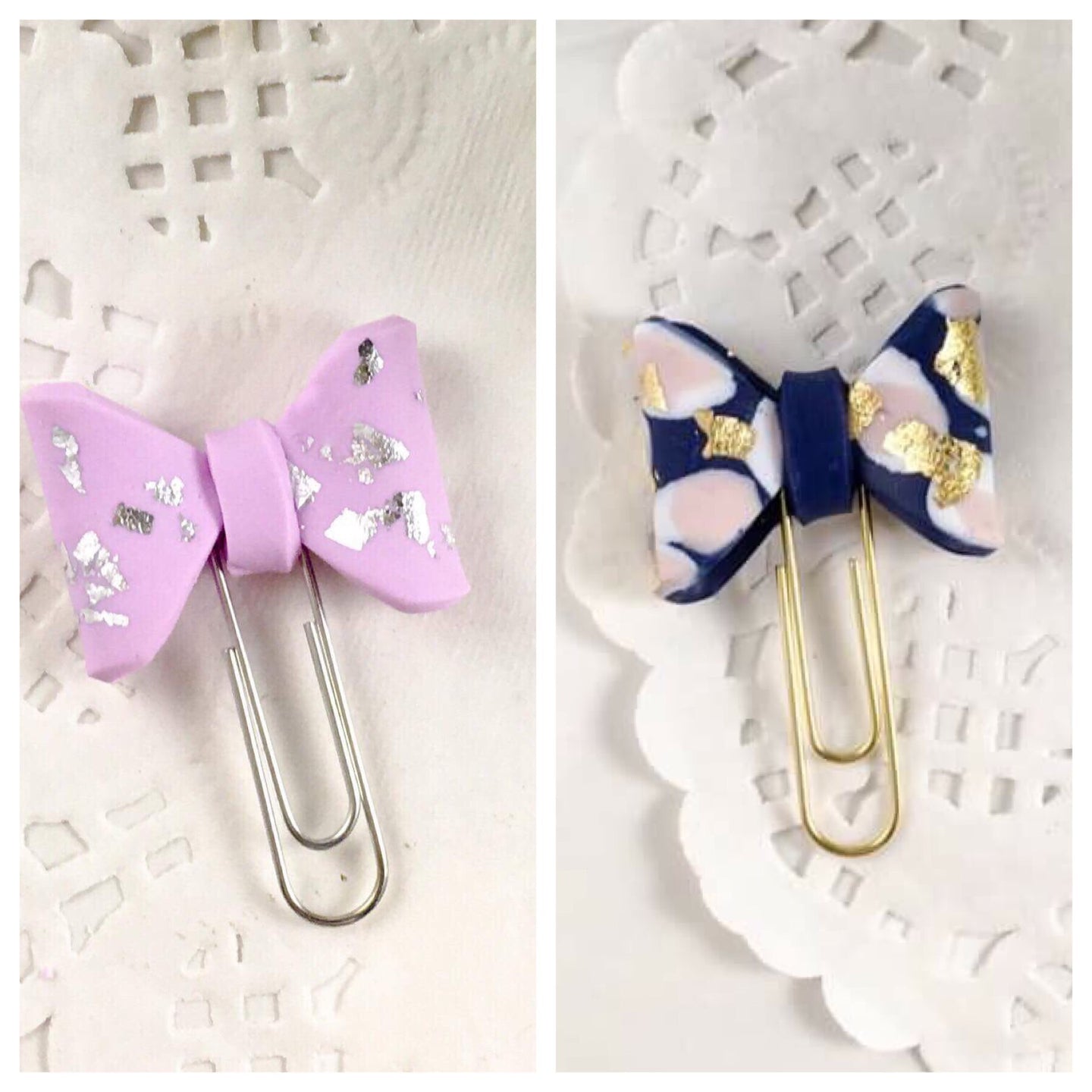 Polymer Clay Bow Paperclip