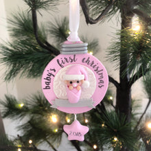 Load image into Gallery viewer, Baby&#39;s First Christmas Hanging Decoration
