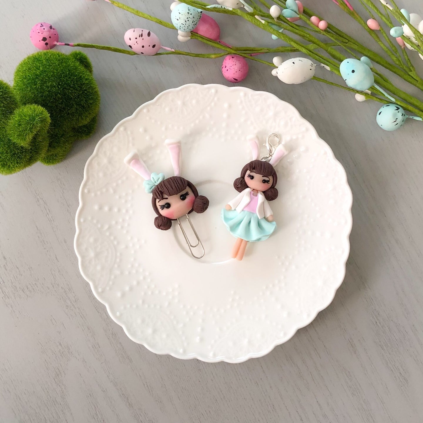 Easter Babe - Paperclip and Charm