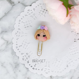 Flower Crown Planner Babe Paperclip